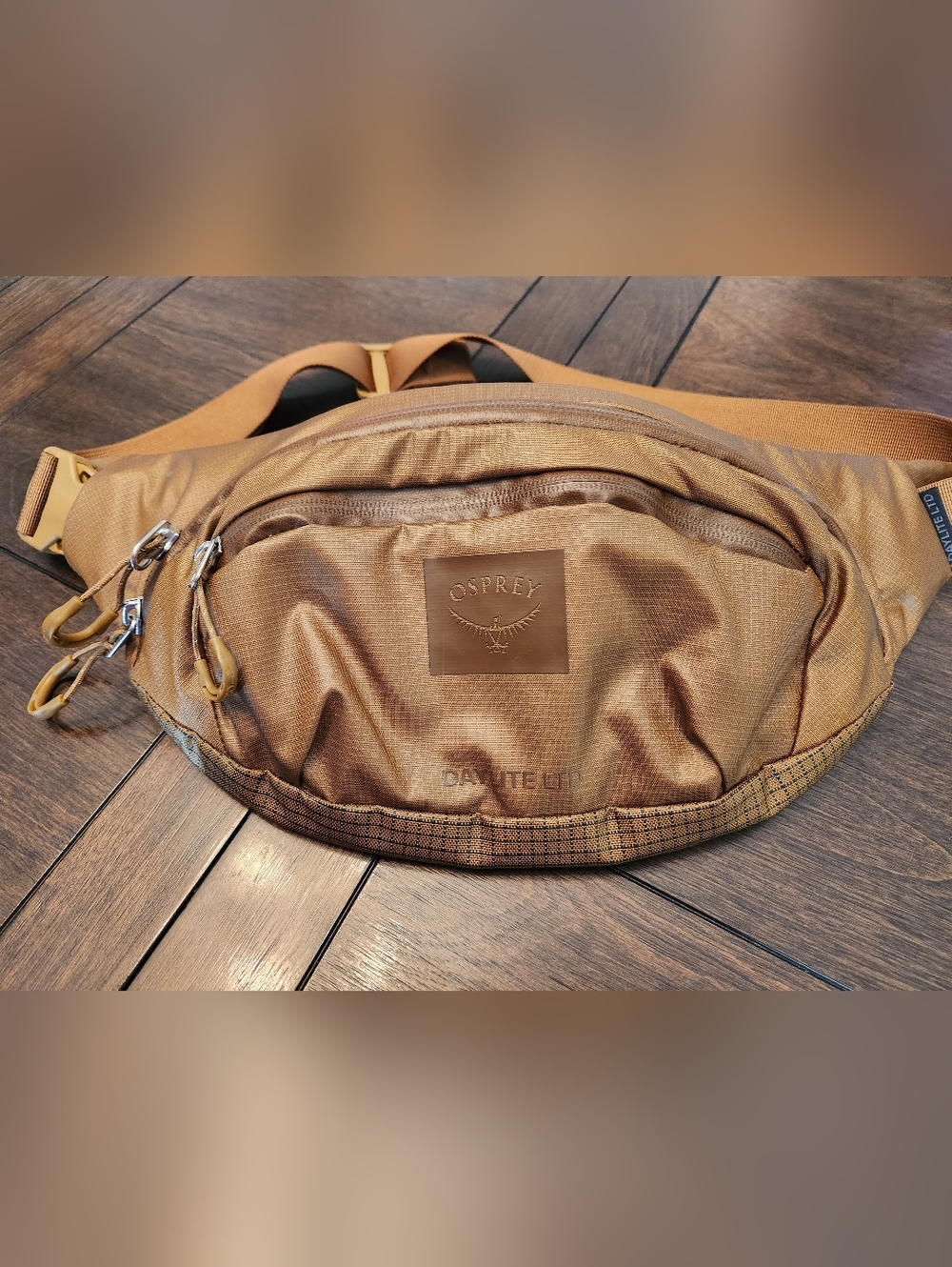 Osprey Daylite LTD Mens Waist Pack in Tan New Double Zip Airflow Adjustable